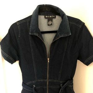 Denim Wide Leg Jumpsuit